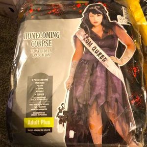 NEW in BAG, Homecoming Corpse Halloween costume.  Adult PLUS.  5pcs